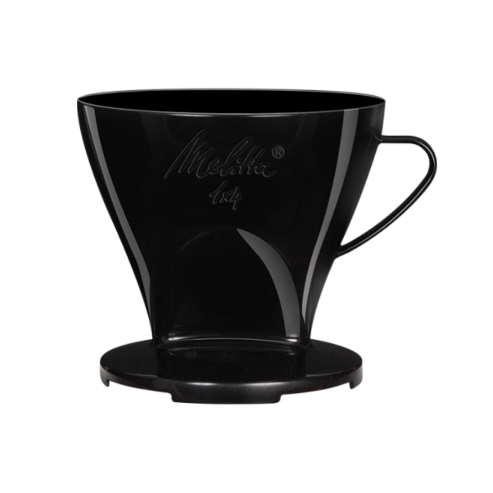 Melitta Filtercone 1x4 (4 Cup) Coffee Dripper with Two Outlets - Black