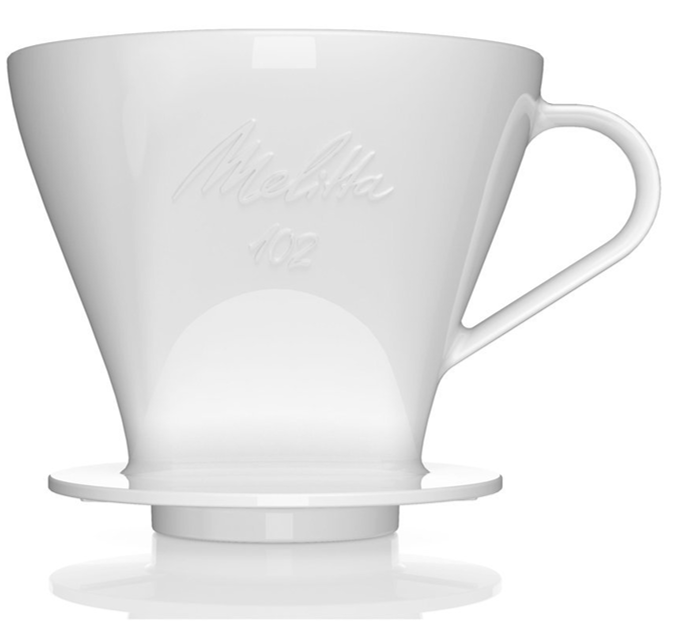 Melitta Porcelain Pour Over Filter Cone 1X4 - White