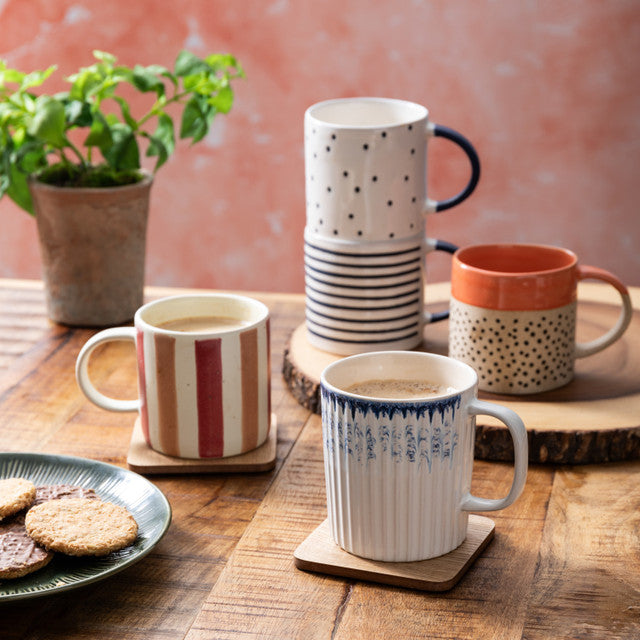 Mikasa Stripe Print Mug, 390ml