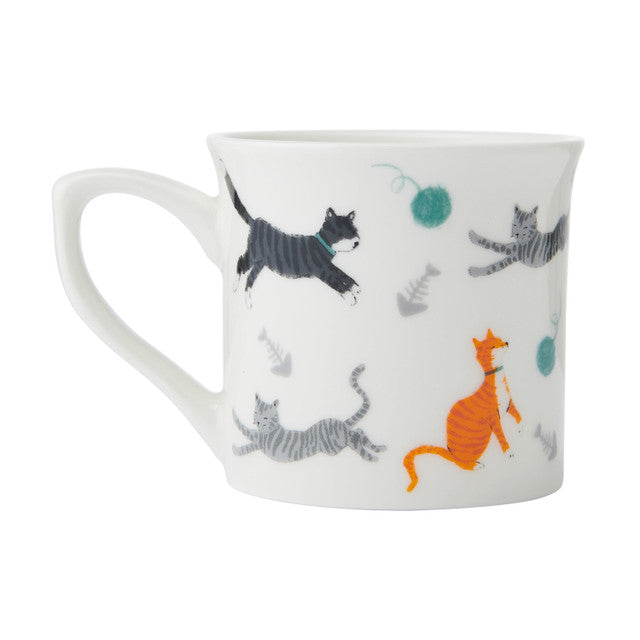 Mikasa Cat Fluted Mug, 250ml