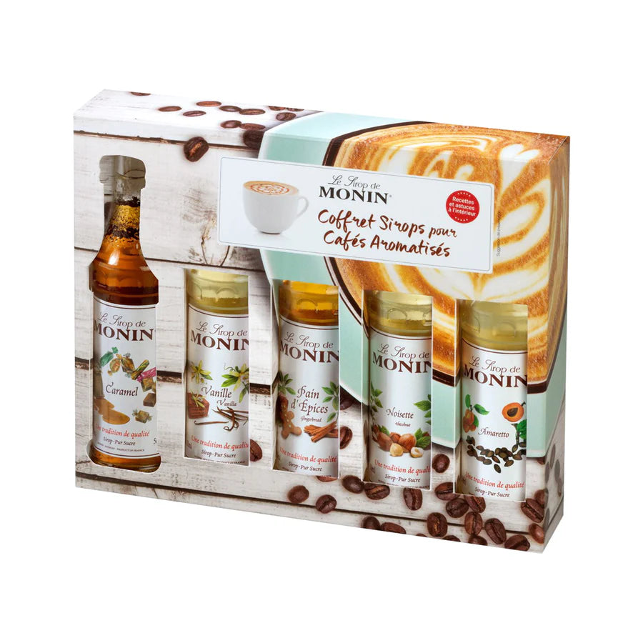 Monin Syrup Gift Set 5 x 5cl - Coffee Gift Set