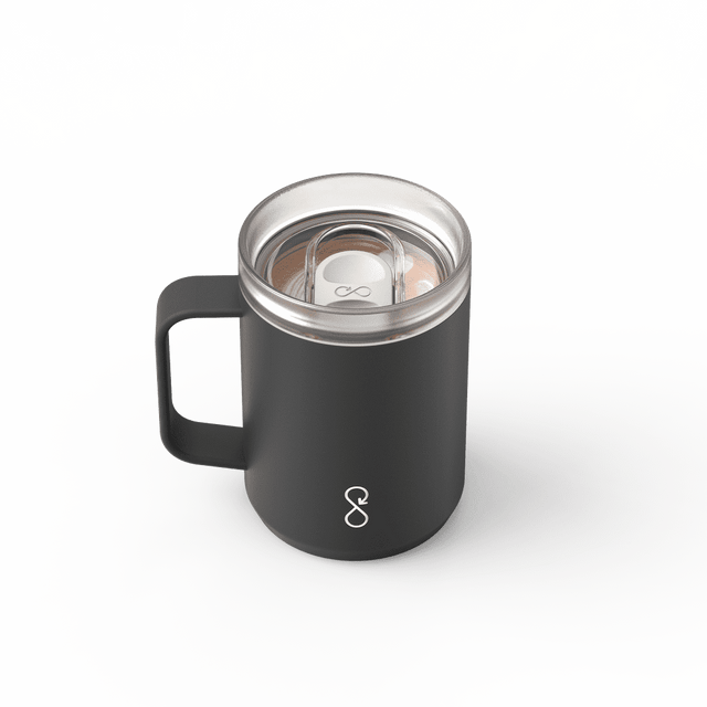 Ocean Bottle Travel Mug 350ml - Obsidion Black I Redber Coffee