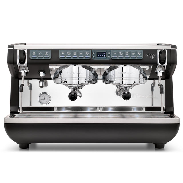Best Espresso machine with dual group heads on a white background