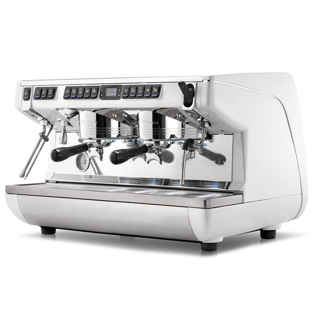 Best Espresso machine with dual group heads on a white background