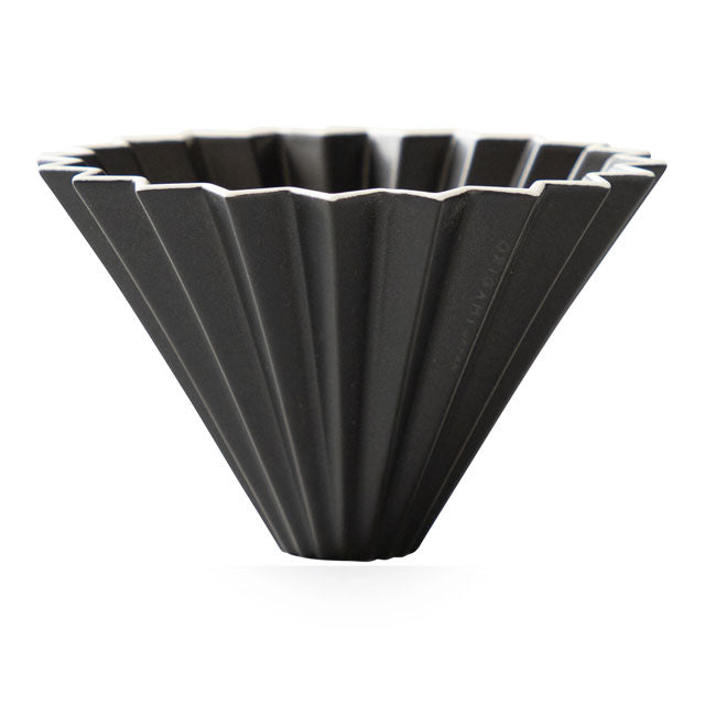 Origami Ceramic Medium Coffee Dripper - Matte Black