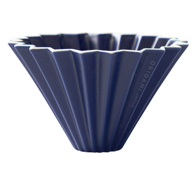 Origami Ceramic Medium Coffee Dripper - Navy
