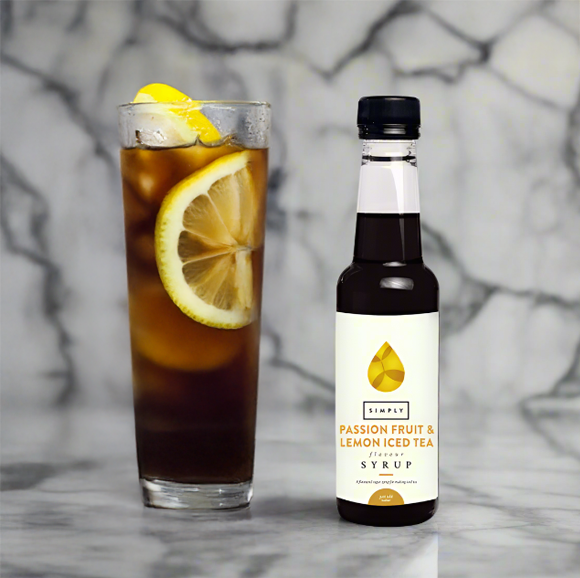 Simply Iced Tea Syrup 250ml - Passion Fruit & Lemon I Redber