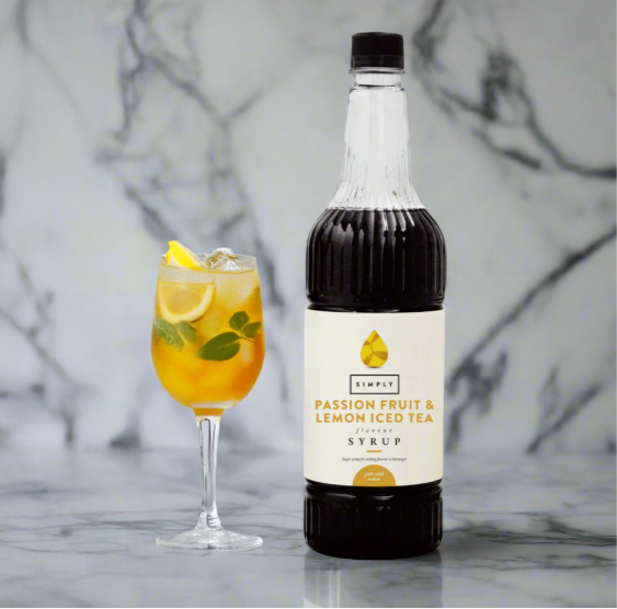 IBC, Simply Iced Tea Syrup 1L - Passion Fruit & Lemon, Redber Coffee