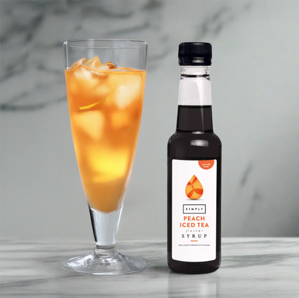 Simply Iced Tea Syrup 250ml - Peach (Sugar Free) I Redber
