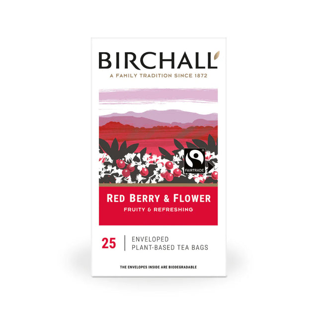Birchall Enveloped Tea Bags 25pcs - Red Berry & Flower