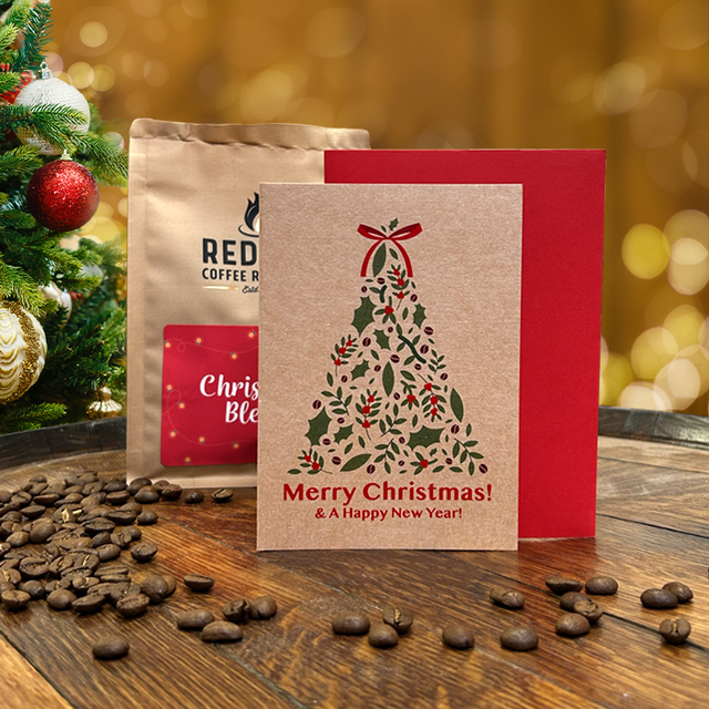 Coffee Tree Christmas Card