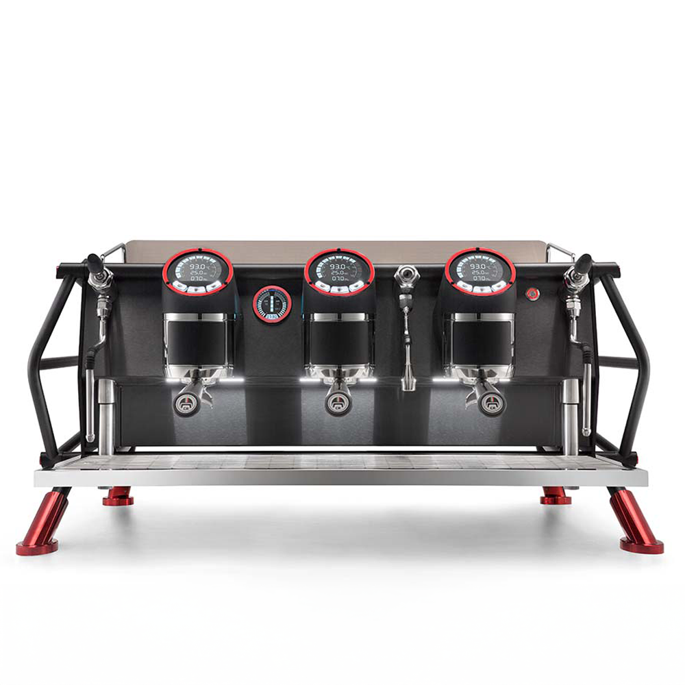 Sanremo Cafe Racer espresso machine – high-performance multi-boiler system with PID control, energy-saving features, and customisable design for professional coffee shops.