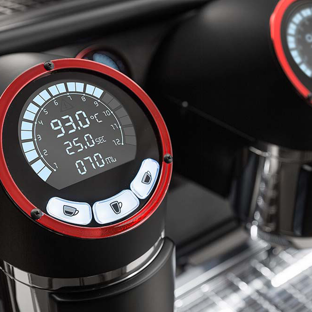 Sanremo Cafe Racer espresso machine – high-performance multi-boiler system with PID control, energy-saving features, and customisable design for professional coffee shops.