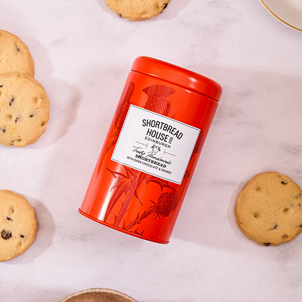Shortbread House of Edinburgh - Handmade Shortbread Biscuits with Dark Chocolate & Orange 140g