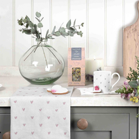 Sophie Allport Hearts Pink & Grey Tea Towel (Set of 2)