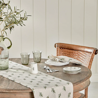 Sophie Allport Olive Linen Table Runner