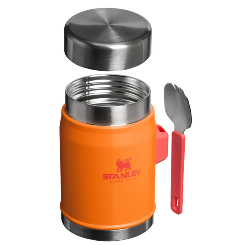 Stanley Classic Legendary Food Jar + Spork 0.4L - Goldenrod Coral