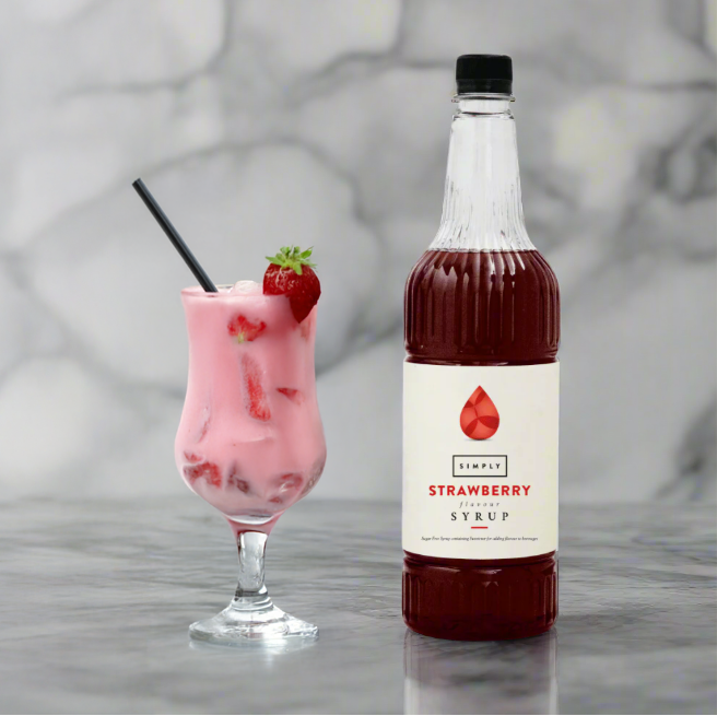 IBC, Simply Coffee Syrup 1L - Strawberry, Redber Coffee