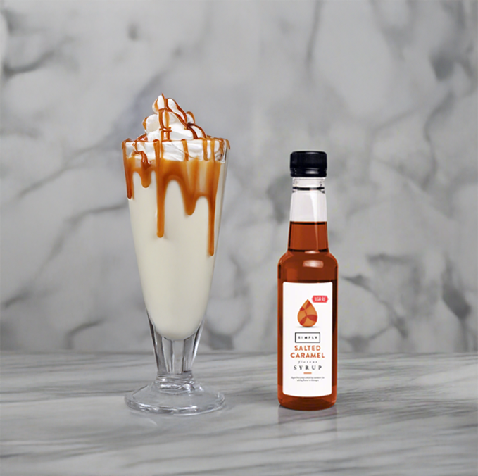 IBC, Simply Coffee Syrup 250ml, Sugar Free - Salted Caramel, Redber Coffee
