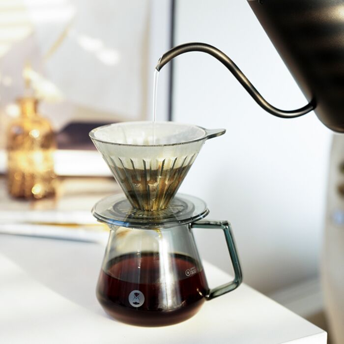 Timemore Crystal Eye 02 Dripper 2-4 Cups - Transparent Black