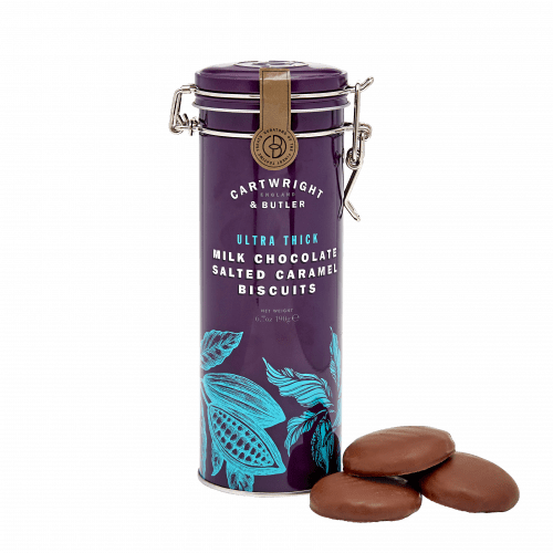 Cartwright & Butler Thick Milk Chocolate Salted Caramel Biscuits Tin