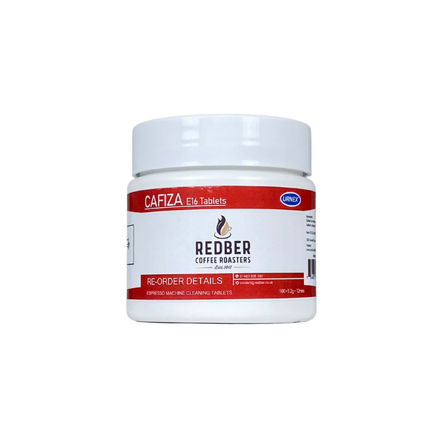 Urnex, Urnex Cafiza E16 Espresso Machine Cleaning Tablets 1.2g (100 Tablets), Redber Coffee