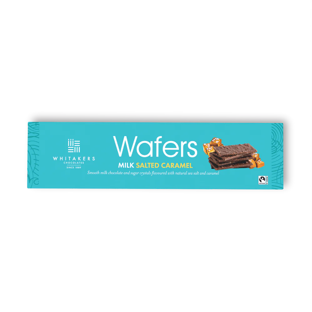 Whitakers Milk Chocolate Salted Caramel Wafer Thins 175g