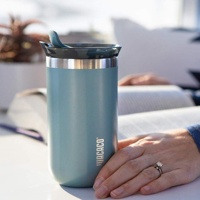 Wacaco Octaroma Lungo Vacuum Insulated Mug 300ml - Cadet Blue