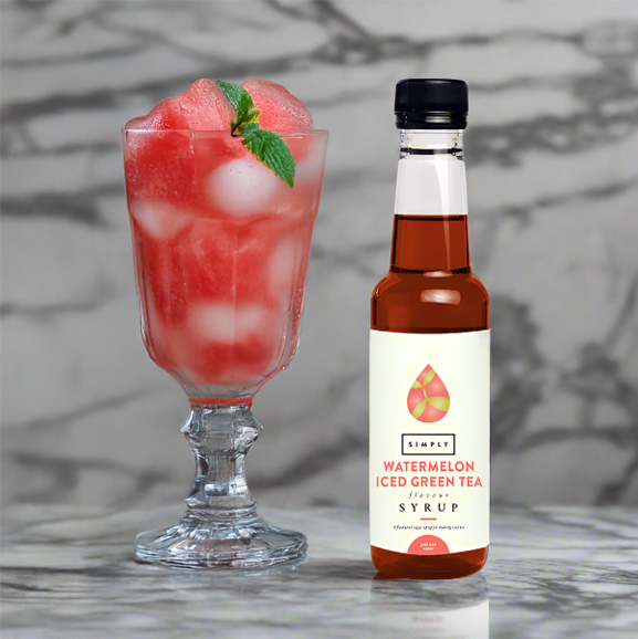 Simply Iced Tea Syrup 250ml - Watermelon Green Tea I Redber