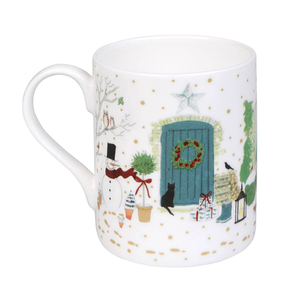 Sophie Allport Holly & Berry Home For Christmas Mug - 425ml (Gift Boxed)
