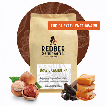 BRAZIL FINCA CACHOEIRA (NATURAL) - Medium-Dark Roast Coffee
