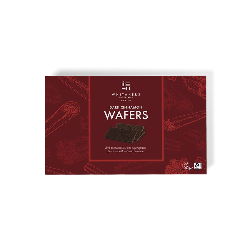 Whitakers Dark Chocolate Cinnamon Wafers 150g