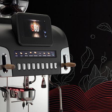 La Cimbali S60 high-capacity bean-to-cup coffee machine, ideal for busy cafés, restaurants, and large venues. Features a 10.4-inch touchscreen, advanced hot and cold milk foam technology, and customisable options. Built for efficiency and durability, it delivers consistent, barista-quality coffee for high-demand environments