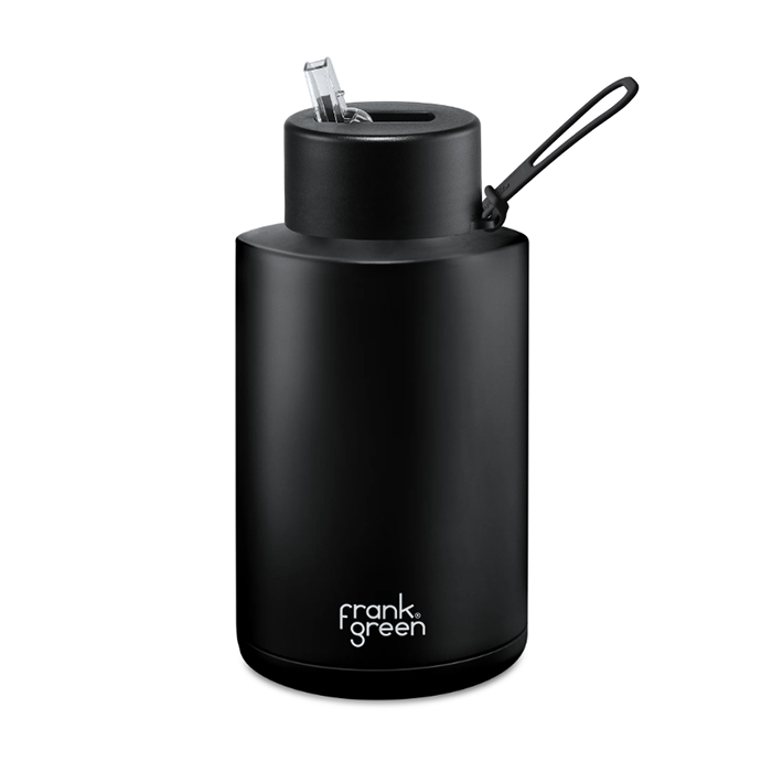Frank Green 68oz/2000ml Ceramic Reusable Bottle - Midnight Black
