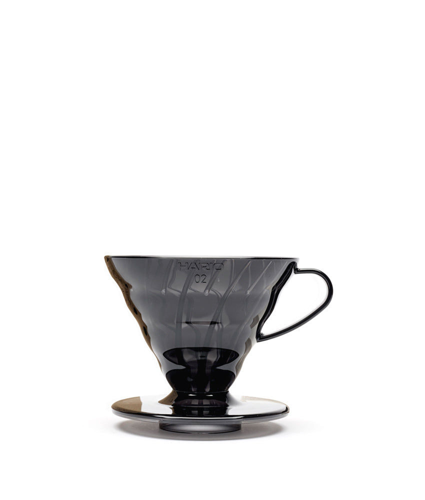 Hario V60 transparent black Size 02 pour-over coffee dripper