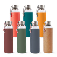 Black+Blum Glass Water Bottle 600ml - Orange
