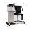 Moccamaster KBG Select Filter Coffee Machine - Matt Silver