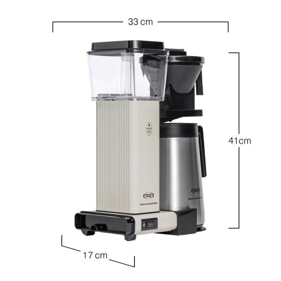 Moccamaster KBGT 741 Filter Coffee Machine - Off White