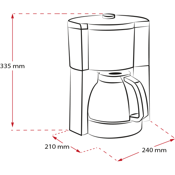 Melitta Look V Timer Filter Coffee Machine - Black