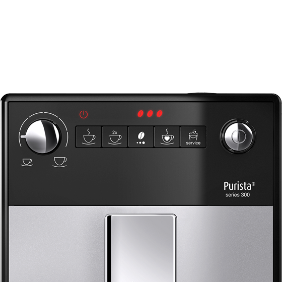 Melitta Purista® Series 300 Bean to Cup Coffee Machine - Silver