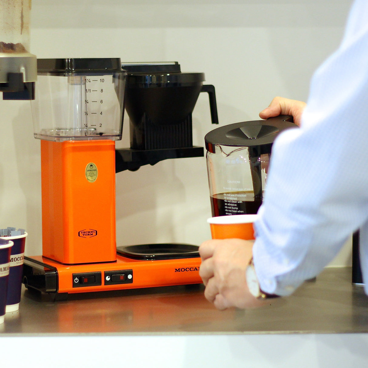 Moccamaster KBG Select Filter Coffee Machine - Orange