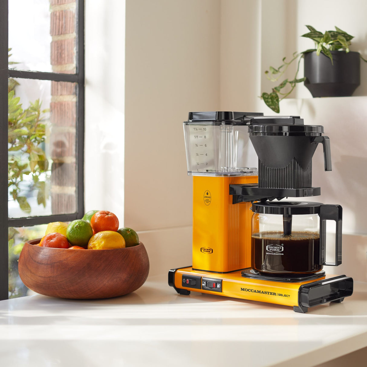 Moccamaster KBG Select Filter Coffee Machine - Yellow Pepper