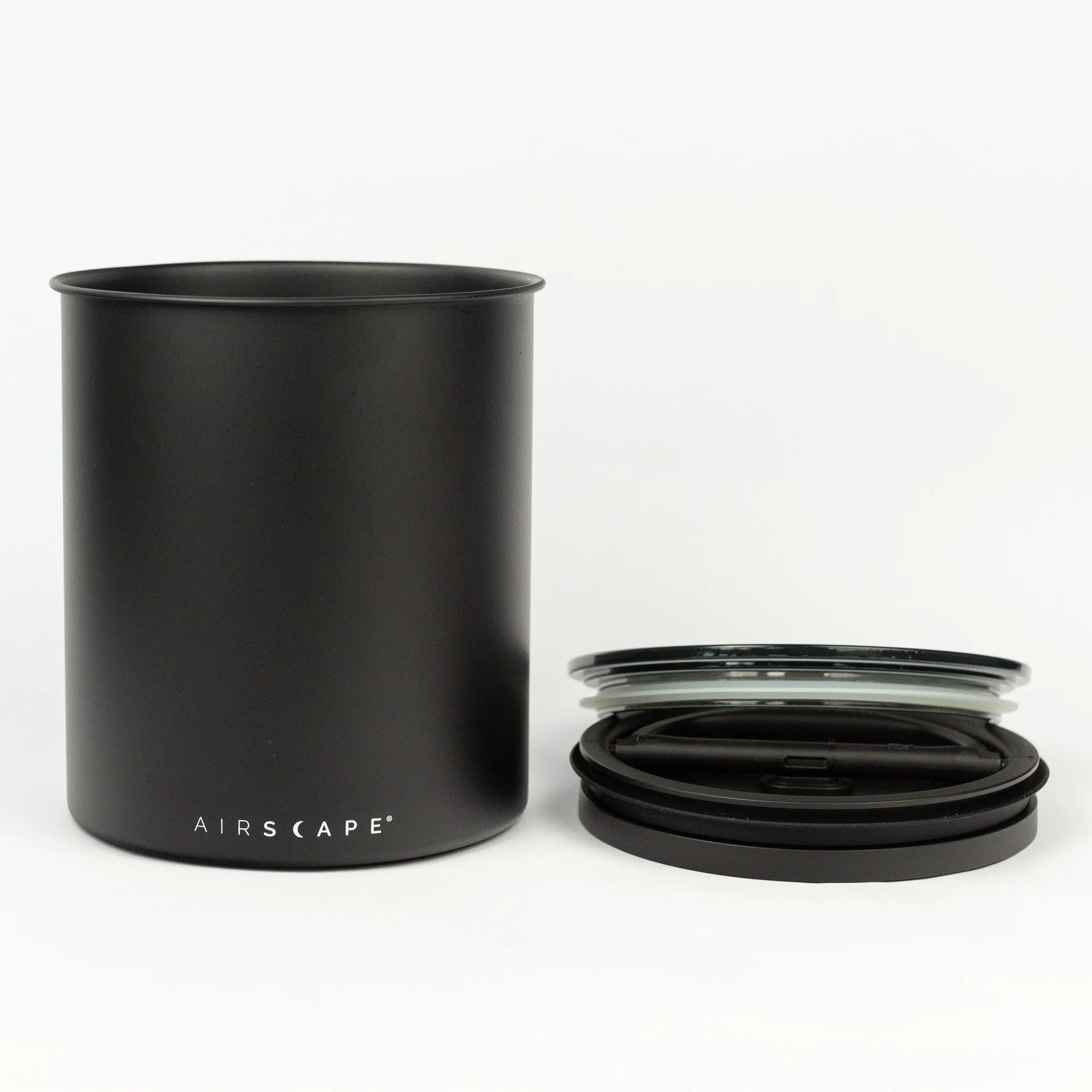 Airscape Coffee Bean Canister Medium 500g - Black | Redber Coffee