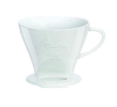 Melitta Porcelain Pour Over Filter Cone 1X4 - White