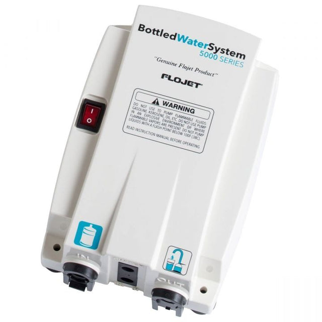 Flojet Bottle Pump with 3 Pin Plug - 3/8" Tube Push Fit