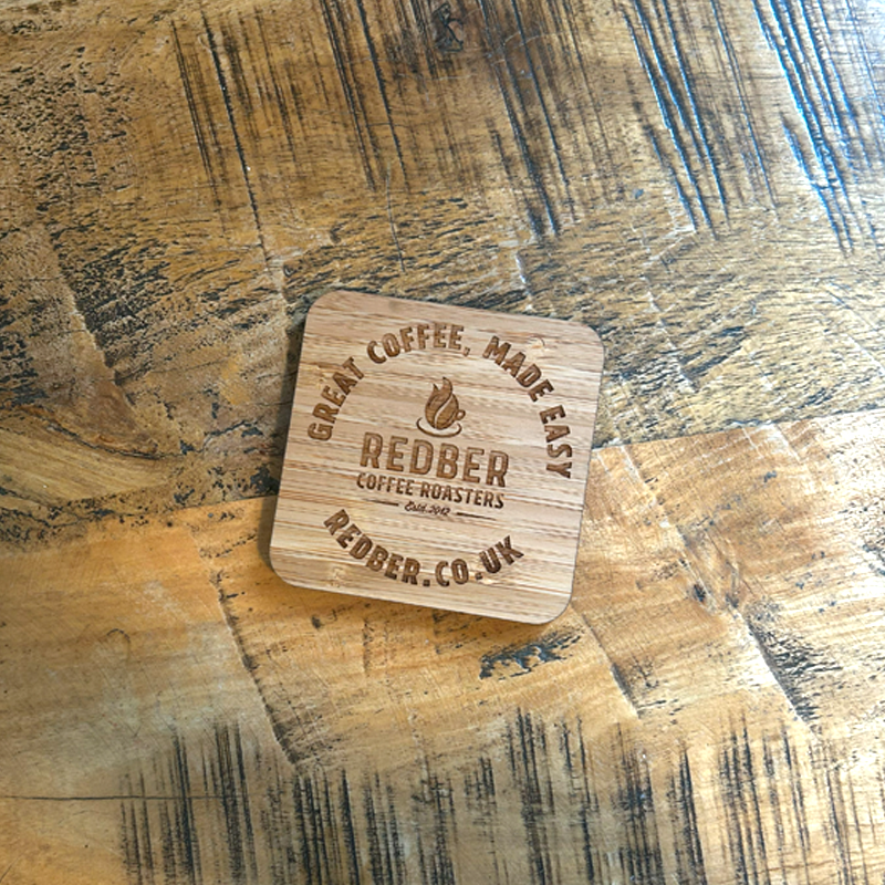 Redber Bamboo Engraved Coaster