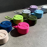 Frank Green Flip Straw Lid & Strap - Harbor Mist, Redber Coffee