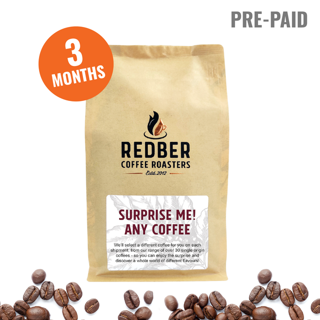 Surprise Me! Coffee Subscription - Pre-paid 3 Months (monthly)