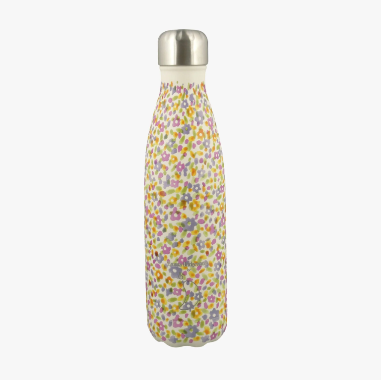 Chilly's Reusable Water Bottle 500ml - Emma Bridgewater Wildflower Meadows