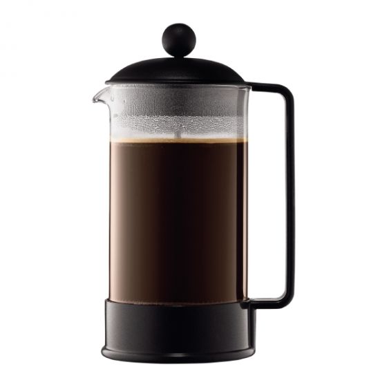 Bodum Plastic French Press Caffettiera Shatterproof Coffee Maker - White - 34 oz